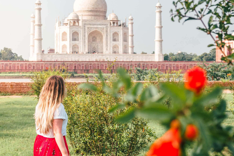 De Délhi: Tajmahal Sunrise e Agra Day Tour em carro particularTour com carro Ac + refeições + ingressos para monumentos + guia de turismo