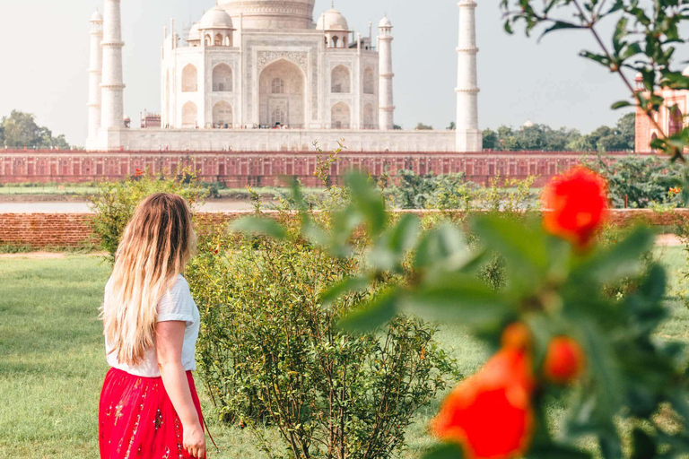 De Délhi: Tajmahal Sunrise e Agra Day Tour em carro particularTour com carro Ac + refeições + ingressos para monumentos + guia de turismo