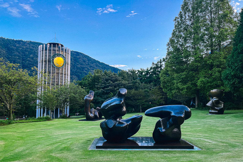 Tokio: Dagtrip Onsen, kunst en natuur naar Fuji en HakoneGroepsreis in een minibus