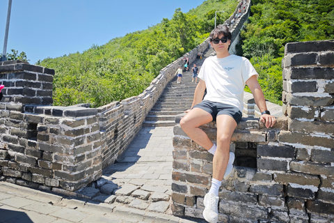 Mutianyu Great Wall w/Ticket+Peking Duck+Local Relax|Private Mutianyu Great Wall only Ticket+Shuttle Bus