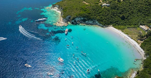 From Corfu: Private Yacht Cruise with Paxos & Sivota Stops