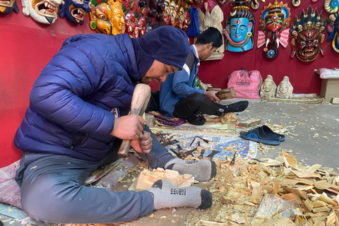 Kathmandu: Wood Carving Workshop and Changunarayan Tour