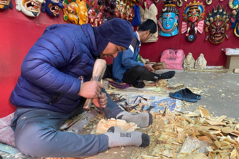 Kathmandu: Wood Carving Workshop and Changunarayan Tour