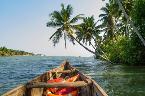 From Mumbai: Alappuzha Backwater Houseboat Cruise with Meals