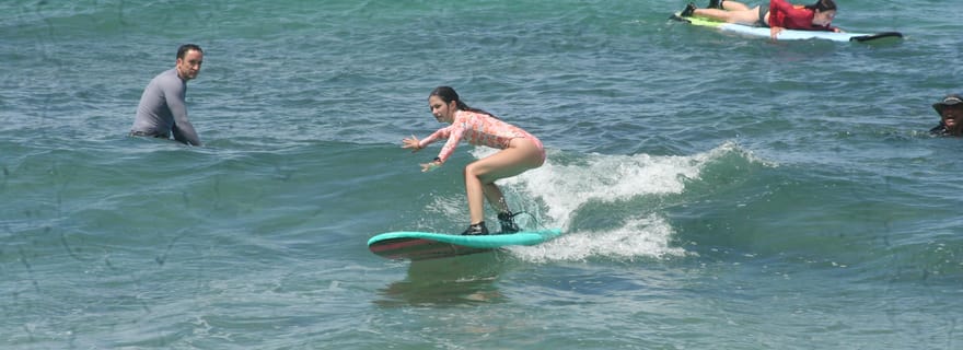 Poipu : Leçon de surf en groupe