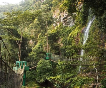 Accra: Tafi Kente Village, Monkey Sanctuary &Ote Waterfalls