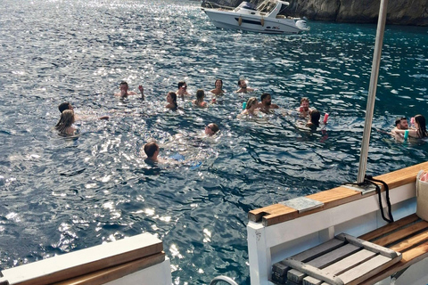 Boat trip from Amalfi: Party boat with music and drinks