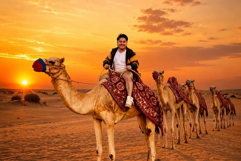 Marrakech to Agafay: Sunset, Quad, Camel & Dinner, Fire show