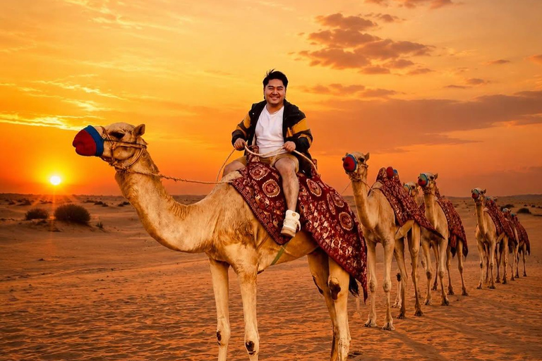 Marrakech to Agafay: Sunset, Quad, Camel & Dinner, Fire show