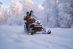 Rovaniemi: Arktische Schneemobil-Tour auf privaten Wegen