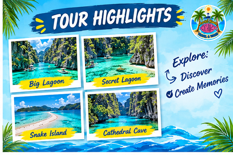 From Coron: El Nido 3-Night Tour with Island Hopping