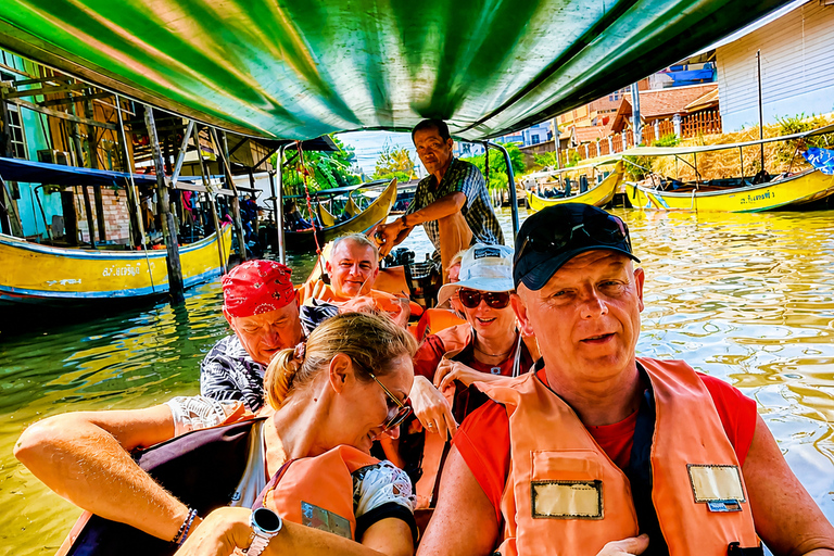 Private: Floating Market, Maeklong Train & Dragon Temple All-inclusive Package