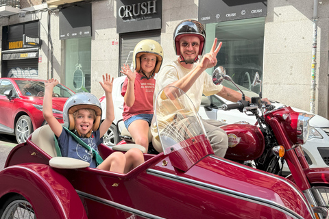 Madrid Highlights: Private Vintage Sidecar Tour (1 Hour)