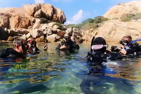 Sardaigne, Archipel de la Maddalena : Première expérience de plongée