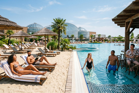 Bucharest: Therme Access & Transfer – Palm, Galaxy, Elysium Therme - Palm + Galaxy with Skip-the-Round ticket 3 HOURS