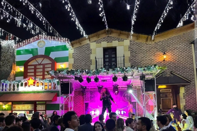 Bogotá: Rooftop Drinks, Dinner & VIP Nightclub Experience
