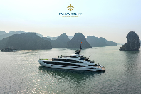 From Hanoi: Lan Ha Bay Premium Luxury Day Cruise Shared Cruise + Share Limousine bus transfer