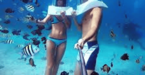 Boracay: Island Hopping with Buffet Lunch & Helmet Diving