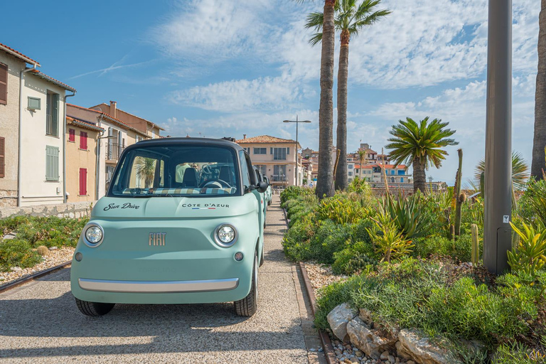 Antibes: Tour in a 100% electric Fiat Topolino 1-hour Discovery Tour in a Fiat Topolino