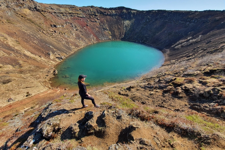 Złoty krąg, krater Kerid i gorące źródło Hvammsvik