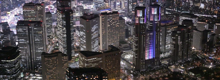 Tokyo : visite nocturne de la ville en hélicoptère