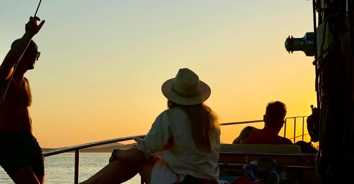 South Coast Cruise – Dinner, Drinks, Swim & Sunset — a boat tour from Mykonos, Greece