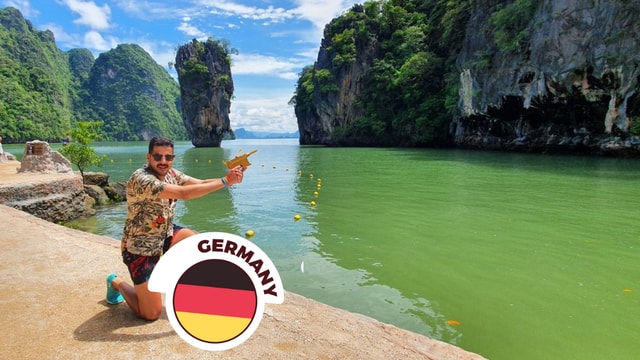 Phang Nga Bay: Jamebond Island & Snorkel with German Guide
