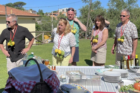 Positano: lekcja gotowania i degustacja vista li Galli