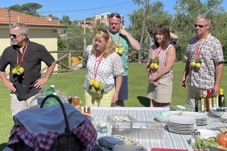 Positano: lekcja gotowania i degustacja vista li Galli
