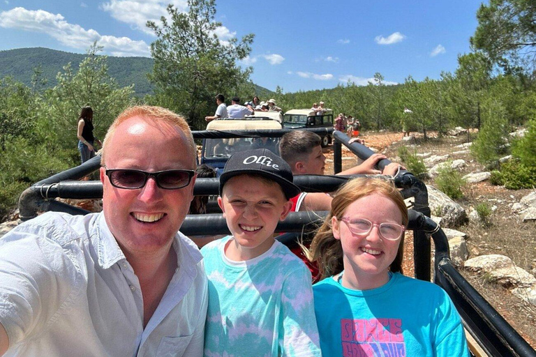 Bodrum: Off-Road Jeep Safari Tour with Lunch and Swimming Jeep Safari with Pickup from Bodrum Center Hotels
