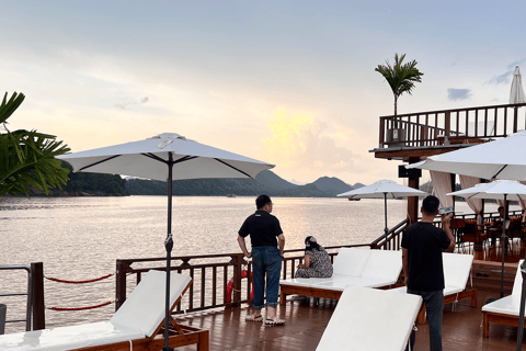 Luang Prabang:MekongRiver Sunset Cruise& Buddha's Light Show Mekong River Sunset Cruise + Buddha Light Show - A Area