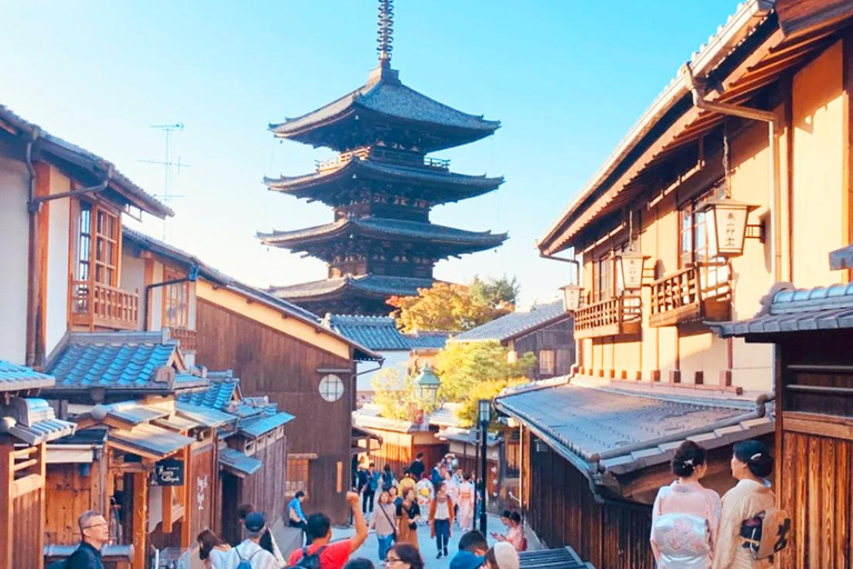 Kyoto och Nara dagstur med Kiyomizu-dera, Nara Park &amp; tempel9:50 upphämtning i Kyoto