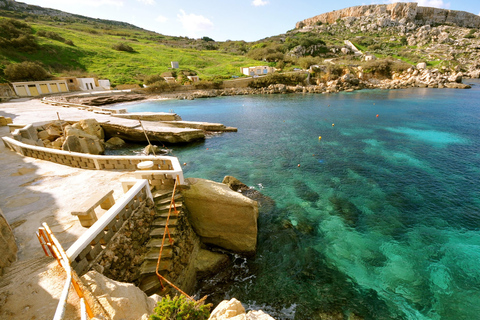 Malta: 9 Bays Cruise with Traditional Ftira and Transport