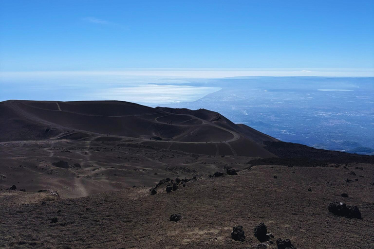 Trek to the summit of Mount Etna (3,350 m) with drone video etna summit craters hike