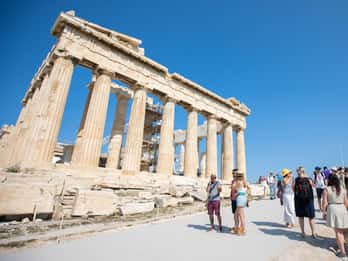 Combo: biglietto per l'Acropoli ed esperienza di crociera con bagno nel Saronico