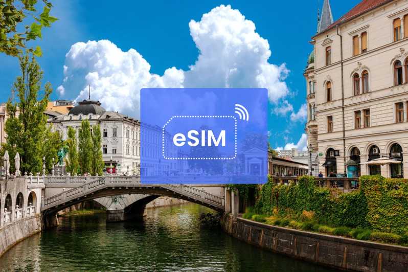 Ljubljana: Słowenia/ Europa eSIM Roamingowy pakiet danych mobilnych