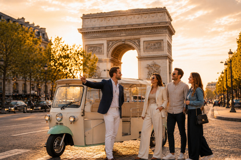 Paris: Top 15 Attractions Private Tour by Tuk Tuk 2h Tour — Shorter Itinerary from meeting point