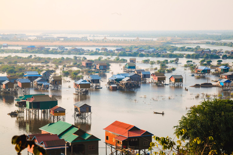 Siem Reap : Demi-journée à Kampong Phluk avec coucher de soleil, bateau et guide