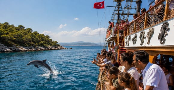 Side: Dolphin Island Boat Trip with Swimming Stops & Lunch