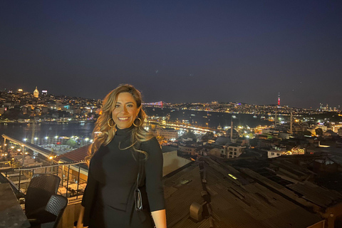 Istanbul: Avondje Turks eten en Rooftop Experience