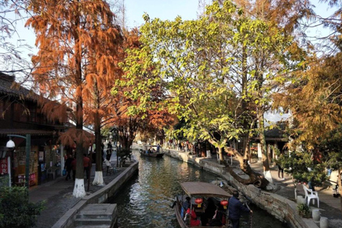 Shanghai: Zhujiajiao Water Town Join in Tour with Tea Wild Animal Park Day Trip