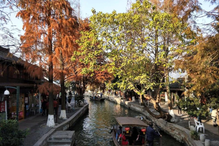 Shanghai: Zhujiajiao Water Town Join in Tour with Tea Wild Animal Park Day Trip