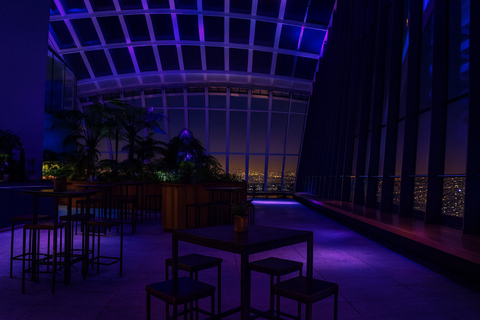 London: Sky Garden Afternoon Entry & Glass of Moët & Table