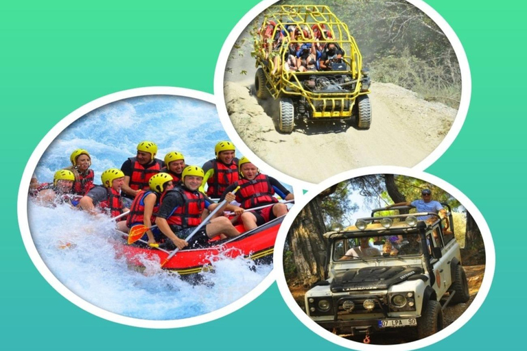 Antalya: Koprulu Canyon Jeep Safari, Monster Truck & Rafting ( 4 in 1 ) Jeep Safari, Buggy or Quad & Rafting, Zipline