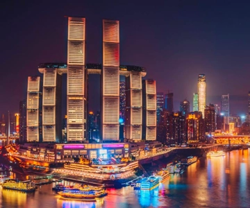 Chongqing: Two Rivers Night Cruise- Yangtze & Jialing Rivers