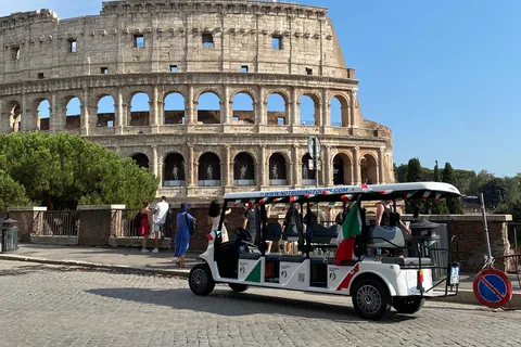 Rom: Lustige Golf Cart Tour mit Musik und Gelato