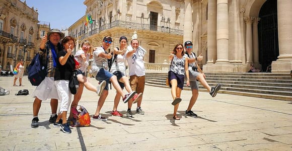 Von Catania: Syrakus, Ortygia & Noto-Tour mit Tickets
