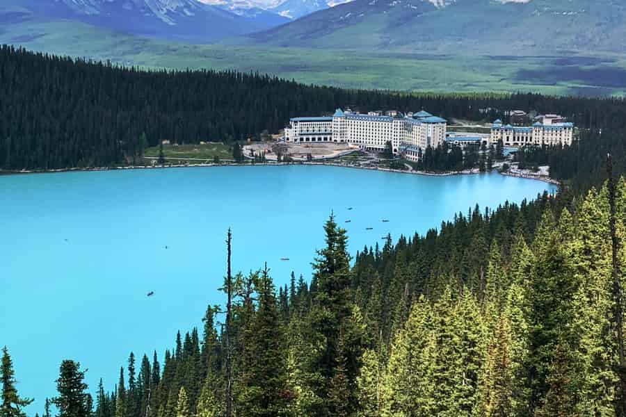 Lake Moraine Lake Louise Johnston Canyon Banff Town Tagestour. Foto: GetYourGuide