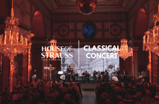 Wien: Klassisches Konzert in der historischen Strauss-Halle von 1837