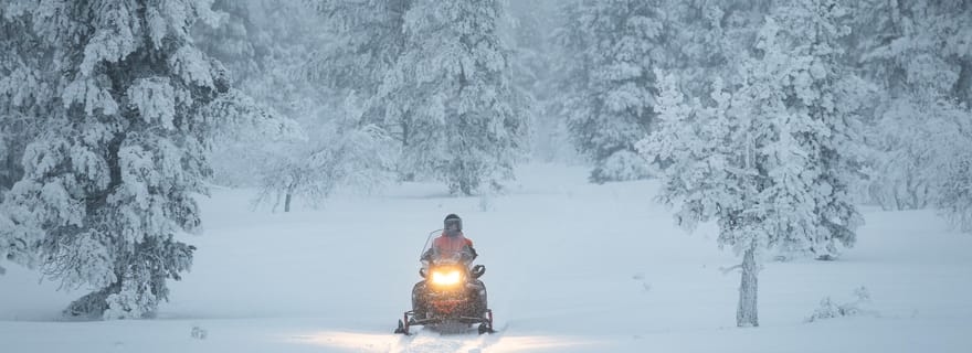 Saariselkä: avventura di un'intera giornata con motoslitte